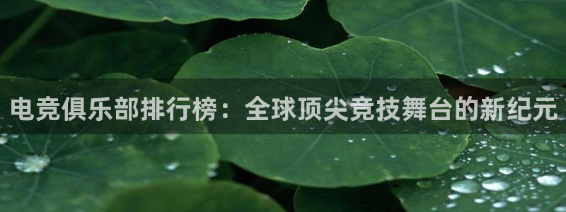 一竞技官网下载：电竞俱乐部排行榜：全球顶尖竞技舞台的新纪元